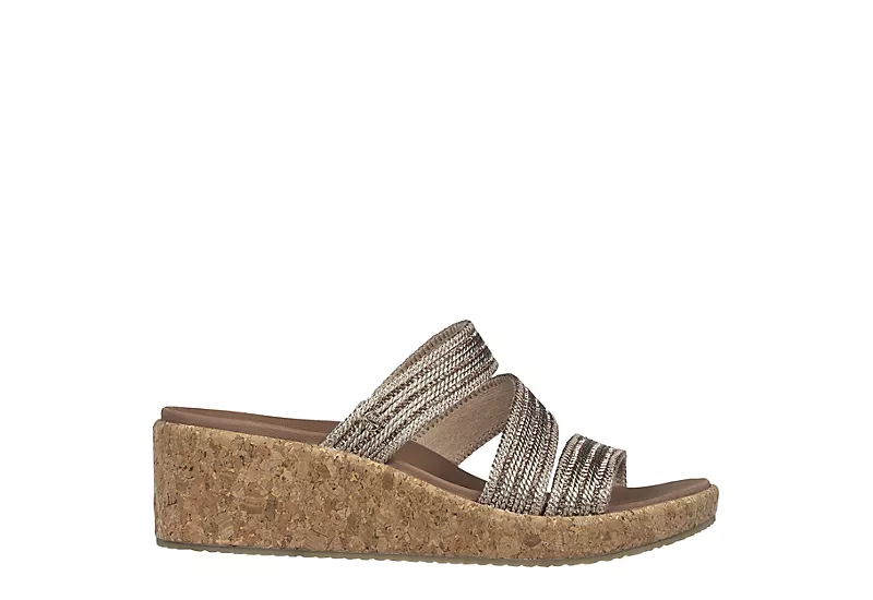 Skechers Womens Beverlee Always Classy Wedge Sandal - Rose Gold 4 Skechers Womens Beverlee Always Classy Wedge Sandal - Rose Gold - Image 2