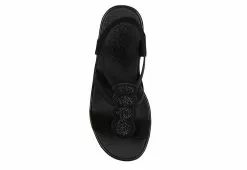 Skechers Womens Rumble On - Camp Glam Wedge Sandal - Black -Shoes Shop US 01 203242 03