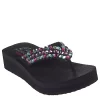 Skechers Womens Lovely Oasis Flip Flop Sandal - Black