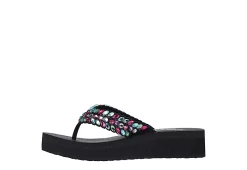 Skechers Womens Lovely Oasis Flip Flop Sandal - Black 11 Skechers Womens Lovely Oasis Flip Flop Sandal - Black -Shoes Shop US 01 203267 02