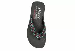 Skechers Womens Lovely Oasis Flip Flop Sandal - Black 12 Skechers Womens Lovely Oasis Flip Flop Sandal - Black -Shoes Shop US 01 203267 03