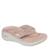 Skechers Womens Dazzle- Arch Fit Flip Flop Sandal - Pink