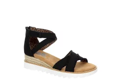 Skechers Womens Desert Kiss Hi - Savvy Sleek - Black