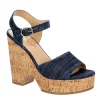 Michael By Michael Shannon Womens Maria Wedge Sandal - Denim -Shoes Shop US 01 203328 00