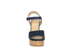 Michael By Michael Shannon Womens Maria Wedge Sandal - Denim -Shoes Shop US 01 203328 02