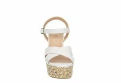 Michael By Michael Shannon Womens Luna Wedge Sandal - White -Shoes Shop US 01 203329 02