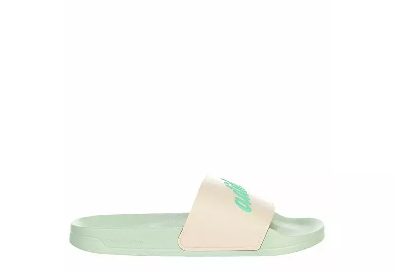 Adidas Womens Adilette Shower Slide Sandal - Pale Pink 4 Adidas Womens Adilette Shower Slide Sandal - Pale Pink - Image 2