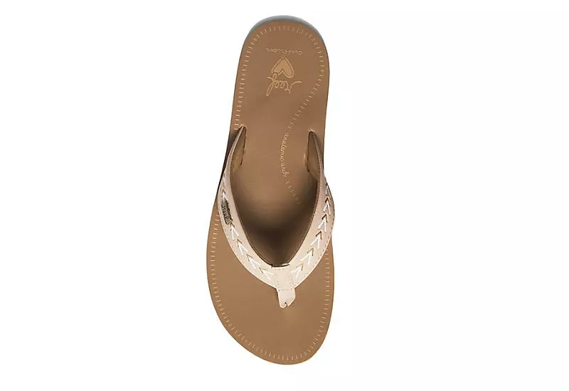 Reef Womens Beachbreak Flip Flop Sandal - Sand 5 Reef Womens Beachbreak Flip Flop Sandal - Sand - Image 3