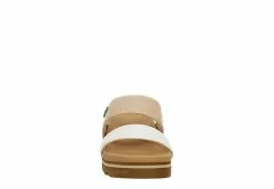 Reef Womens Banded Horizon Hi Slide Sandal - Sand -Shoes Shop US 01 203342 02