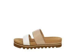 Reef Womens Banded Horizon Hi Slide Sandal - Sand -Shoes Shop US 01 203342 03