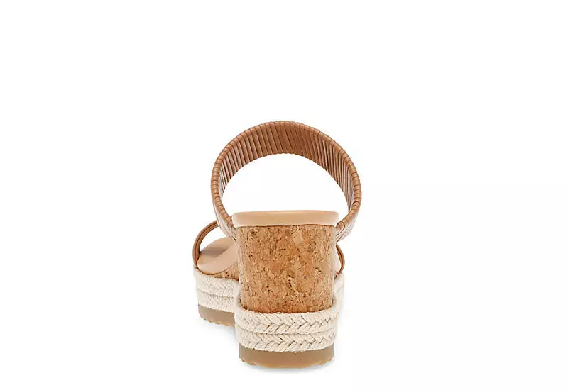 Dv By Dolce Vita Womens Effie Wedge Sandal - Tan 7 Dv By Dolce Vita Womens Effie Wedge Sandal - Tan - Image 5