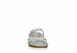 Birkenstock Womens Franca Vegan Footbed Sandal - Silver -Shoes Shop US 01 203366 02