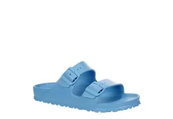 Birkenstock Womens Arizona Essentials Slide Sandal - Light Blue