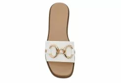 Michael By Michael Shannon Womens Jade Slide Sandal - White -Shoes Shop US 01 203385 05
