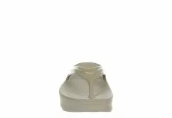 Oofos Womens Oomega Flip Flop Sandal - Khaki -Shoes Shop US 01 203392 02