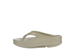 Oofos Womens Oomega Flip Flop Sandal - Khaki -Shoes Shop US 01 203392 03