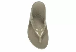 Oofos Womens Oomega Flip Flop Sandal - Khaki -Shoes Shop US 01 203392 05