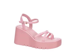 Madden Girl Womens Vaultt Wedge Sandal - Pink