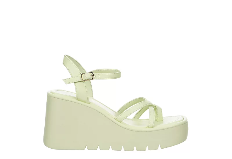Madden Girl Womens Vaultt Wedge Sandal - Pale Green 4 Madden Girl Womens Vaultt Wedge Sandal - Pale Green - Image 2