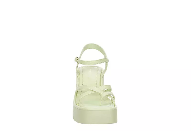 Madden Girl Womens Vaultt Wedge Sandal - Pale Green 5 Madden Girl Womens Vaultt Wedge Sandal - Pale Green - Image 3