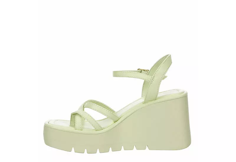 Madden Girl Womens Vaultt Wedge Sandal - Pale Green 6 Madden Girl Womens Vaultt Wedge Sandal - Pale Green - Image 4