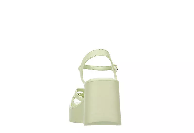 Madden Girl Womens Vaultt Wedge Sandal - Pale Green 7 Madden Girl Womens Vaultt Wedge Sandal - Pale Green - Image 5
