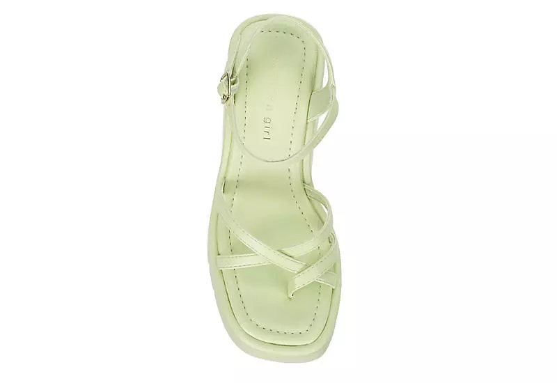 Madden Girl Womens Vaultt Wedge Sandal - Pale Green 8 Madden Girl Womens Vaultt Wedge Sandal - Pale Green - Image 6