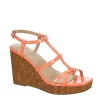 Michael By Michael Shannon Womens Natalia Wedge Sandal - Coral -Shoes Shop US 01 203419 00