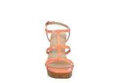 Michael By Michael Shannon Womens Natalia Wedge Sandal - Coral -Shoes Shop US 01 203419 02