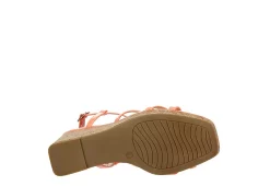 Michael By Michael Shannon Womens Natalia Wedge Sandal - Coral -Shoes Shop US 01 203419 06