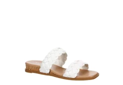Michael By Michael Shannon Womens Patrice Wedge Sandal - White