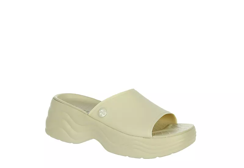Crocs Womens Skyline Slide Sandal - Bone 3 Crocs Womens Skyline Slide Sandal - Bone