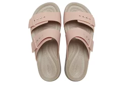 Crocs Womens Brooklyn Buckle Low Wedge Sandal - Blush -Shoes Shop US 01 203453 03