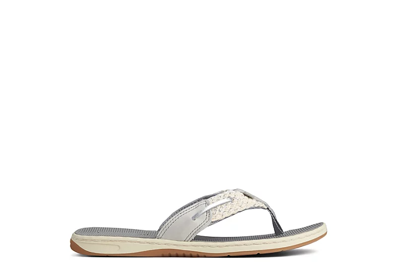 Sperry Womens Parotfish Flip Flop Sandal - Grey 3 Sperry Womens Parotfish Flip Flop Sandal - Grey