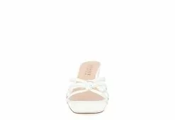 Journee Collection Womens Blayke Wedge Slip On Sandal - White -Shoes Shop US 01 203653 02