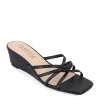 Journee Collection Womens Blayke Wedge Slip On Sandal - Black 2 Journee Collection Womens Blayke Wedge Slip On Sandal - Black -Shoes Shop US 01 203654 00