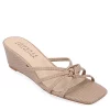 Journee Collection Womens Blayke Wedge Slip On Sandal - Taupe 1 Journee Collection Womens Blayke Wedge Slip On Sandal - Taupe -Shoes Shop US 01 203694 00