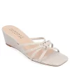 Journee Collection Womens Blayke Wedge Slip On Sandal - Beige -Shoes Shop US 01 203696 00