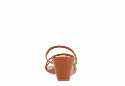 Journee Collection Womens Takarah Low Wedge Sandal - Brown -Shoes Shop US 01 203885 04