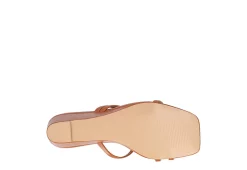 Journee Collection Womens Takarah Low Wedge Sandal - Brown -Shoes Shop US 01 203885 06