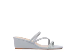 Journee Collection Womens Takarah Wedge Slip On Sandal - Blue 10 Journee Collection Womens Takarah Wedge Slip On Sandal - Blue -Shoes Shop US 01 203886 01