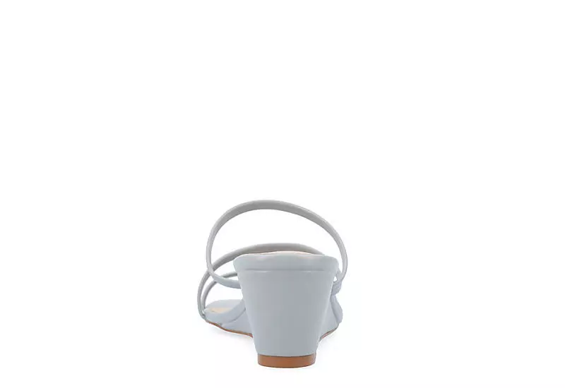 Journee Collection Womens Takarah Wedge Slip On Sandal - Blue 7 Journee Collection Womens Takarah Wedge Slip On Sandal - Blue - Image 5