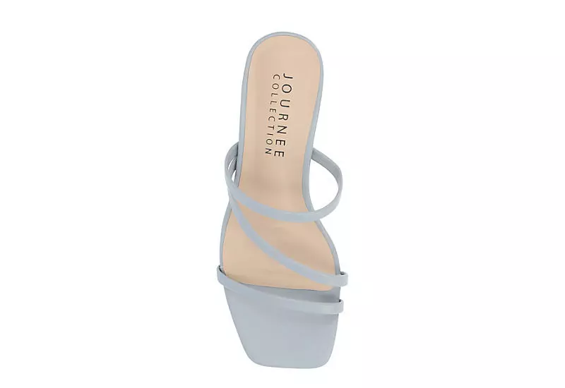 Journee Collection Womens Takarah Wedge Slip On Sandal - Blue 8 Journee Collection Womens Takarah Wedge Slip On Sandal - Blue - Image 6