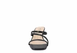 Journee Collection Womens Takarah Wedge Slip On Sandal - Black -Shoes Shop US 01 203888 02