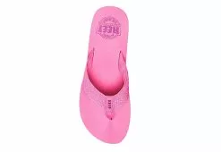Reef Womens Sandy Hi Flip Flop Sandal - Pink -Shoes Shop US 01 203907 02