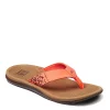 Reef Womens Santa Ana Flip Flop Sandal - Coral -Shoes Shop US 01 203908 00