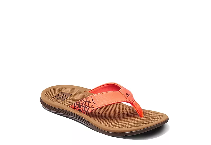 Reef Womens Santa Ana Flip Flop Sandal - Coral 3 Reef Womens Santa Ana Flip Flop Sandal - Coral