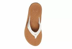 Reef Womens Santa Ana Flip Flop Sandal - White -Shoes Shop US 01 203912 03