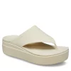Crocs Womens Brooklyn Flip Flop Sandal - Bone -Shoes Shop US 01 204009 00