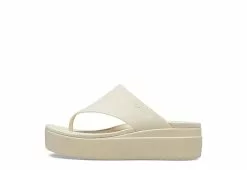 Crocs Womens Brooklyn Flip Flop Sandal - Bone -Shoes Shop US 01 204009 03